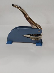 TIMBRE SELLO SECO CROWN CELESTE REDONDO 38MM